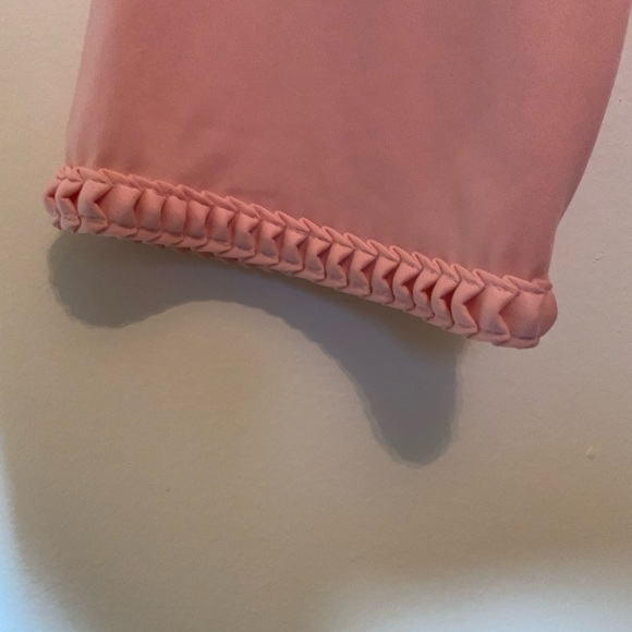 VTG Handmade Salmon pink cardigan with frosting ruffled edging. - Picture 10 of 10